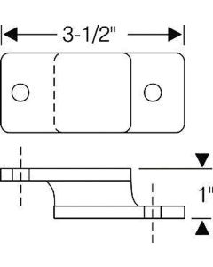 1951-1954 Chevy Tailpipe Hanger Insulator Center Rubber
