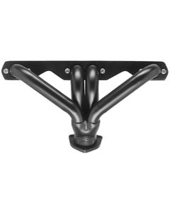 Chevy Headers, Silver Ceramic Coated, Sanderson, Small Block V8, For Mustang II Front Suspension, 1949-1954