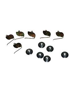 Chevy Fender Molding Clips, Front, 1949-1950