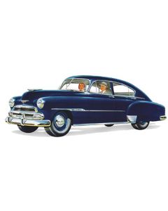 Chevy Front Door Glass, Tint, Fleetline 4-Door Sedan, 1949-1951