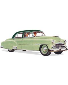 Chevy Front Door Glass, Tinted, Styleline 4-Door Sedan, 1949-1952