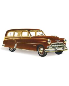 Chevy Front Door Glass, Clear, Station Wagon, Except '49 Woody, 1949-1952