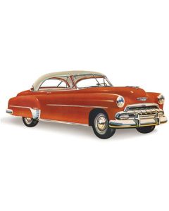 Chevy Rear Glass, Clear, Bel Air 2-Door Hardtop, Right, 1950-1952