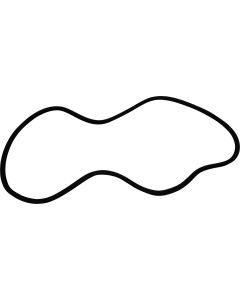 Chevy Windshield Rubber, Vee-Butt, For Use Without Stainless Steel Moldings, 2 & 4-Door Sedan, Sport Coupe, Station Wagon And Sedan Delivery, 1949-1952