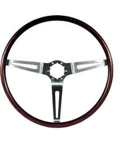 Nova Deluxe Wood Steering Wheel, Rosewood, 1969