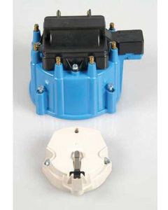 Camaro HEI Distributor Cap & 50,000 Volt Coil, Blue, 1962-1979