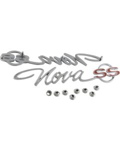 Chevy II Nova Quarter Panel Emblems, Super Sport, Show Quality 1965