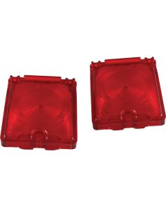 Nova Back-Up Light Lenses, Red, 1966-1967