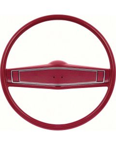 Nova Steering Wheel Kit, Standard, Red with Red Shroud, 1969-1970
