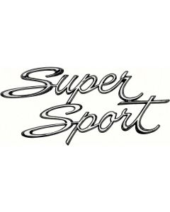 Nova Emblem, Quarter Panel, Super Sport, Show Quality 1966-1967