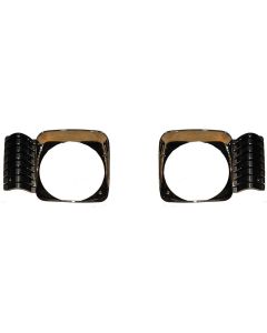 Nova Headlamp Bezels, Pair, 1968