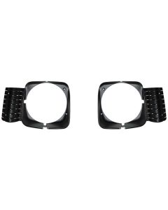 Nova Headlamp Bezels, Pair, 1969-1972