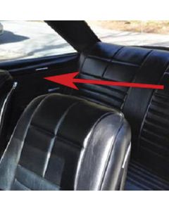 Nova, Chevy II, SS, Coupe Rear Door Panels, Vinyl, 1963