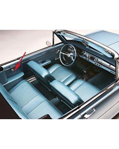 Nova, Chevy II, SS, Convertible Rear Door Panels, Vinyl, 1963