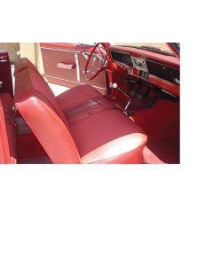 Nova, Chevy II, SS, Front Split Bench Seat Covers, Vinyl, 1966