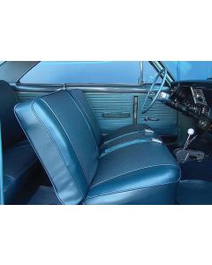 Nova, Chevy II, Reproduction SS, Front Split Bench Seat Covers, Vinyl, 1967
