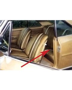 Nova, Chevy II, SS, Coupe Rear Seat Cover, Vinyl, 1967