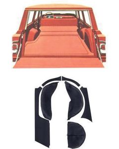 Nova Wagon Cargo Area Panels W/ Wheel Covers, Madrid, 1965-1967