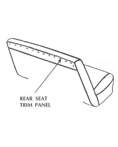 Chevy II Nova Rear Seat Trim Panel, 1962-1963