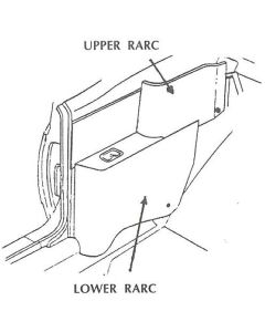 Nova Chevy II, Convertible Rear Armrest Covers, 1962-1963