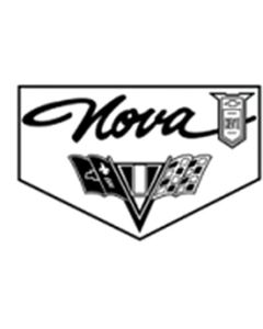Legendary Auto Interiors Nova Rubber Floor Mats, With NovaScript, Chevy II Emblem And Flag, 1965