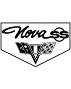 Legendary Auto Interiors Nova Rubber Floor Mats, With Nova Script, "SS" Emblem And Flag, 1965