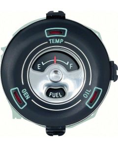 Nova Fuel Gauge, Standard, With Warning Lights, 1965