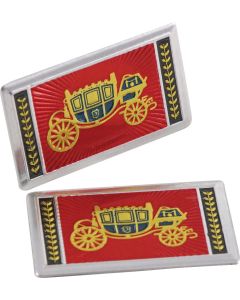 Nova Emblem, Seat Belt Buckle, Deluxe, 1965-1966