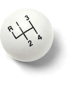 Nova Shift Knob, White, 5/16"-18 Thread, 1962-1979