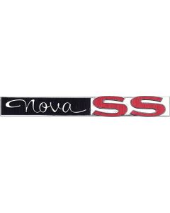 Nova Emblem, Trunk Lid, Nova SS, Show Quality 1963-1964