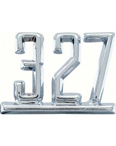 Nova Emblem, Fender, Front, 327, 1965-1967