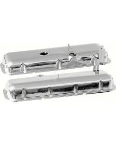 Nova Valve Covers, Chrome, Big Block, Without Power Brakes,1967-1972