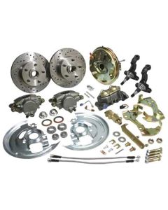 1968-1974 Chevy Nova Basic Disc Brake Kit, Front, With 9" Booster