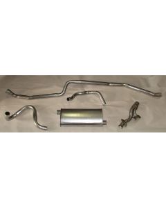 Chevy II - Nova Single Exhaust System For V8, Aluminum, 1963-1974