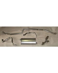 1962-1967 Chevy Nova Single Exhaust System For 4 & 6 Cylinder, Aluminum