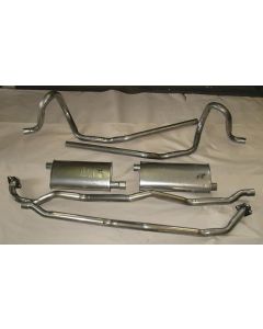 1965-1967 Chevy Nova Dual Exhaust System For V8, Aluminum