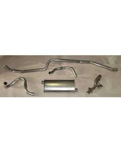 Chevy II - Nova Single Exhaust System For 4 & 6 Cylinder, Stainless Steel, 1968-1972