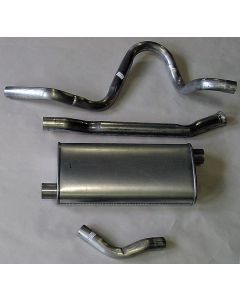 Nova Single Exhaust System Cat Back For 6 Cylinder, V8 Aluminum, 1975-1979