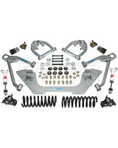 1962-1967 Chevy Nova Mini Sub Frame Kit, Deluxe, Upper And Lower, Black