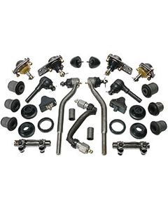 Nova Suspension Rebuild Kit, Front End, Complete, Rubber, 1962