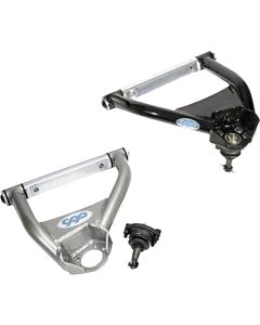 Nova Upper Control Arms, Totally Tubular, Black, 1968-1974