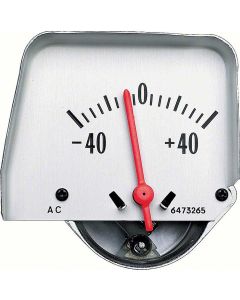 Nova Battery Gauge, Console, Silver, 1968-1974