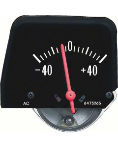 Nova Battery Gauge, Console, Black, 1968-1974