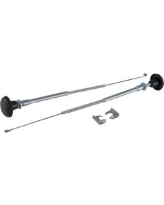 Nova Kick Panel Cables, With Knob, Without A/C, 1968-1974