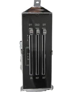 1969-1976 Chevy Nova Control Assembly Heater Without AC With Cables