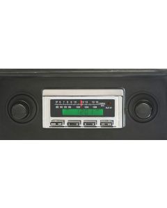 1968-1972 Chevy Nova Vintage Car Audio Stereo Radio KHE-100 AM/FM Manual Tuning Black Face