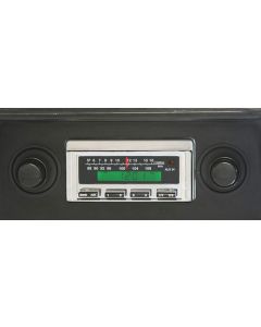 1968-1972 Chevy Nova Vintage Car Audio Stereo Radio KHE-300 AM/FM Manual Tuning Chrome Face