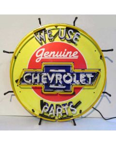 Chevy Sign, Neon, Genuine Chevy