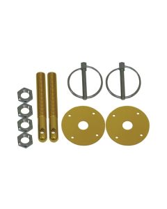 Aluminum Hood Pin Kit, Gold