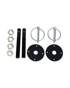 Aluminum Hood Pin Kit, Black